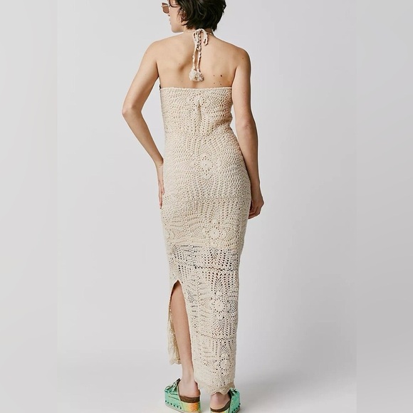 Free People Dahlia Strapless Crochet Dress Lined to Knee Size Small - Picture 3 of 15